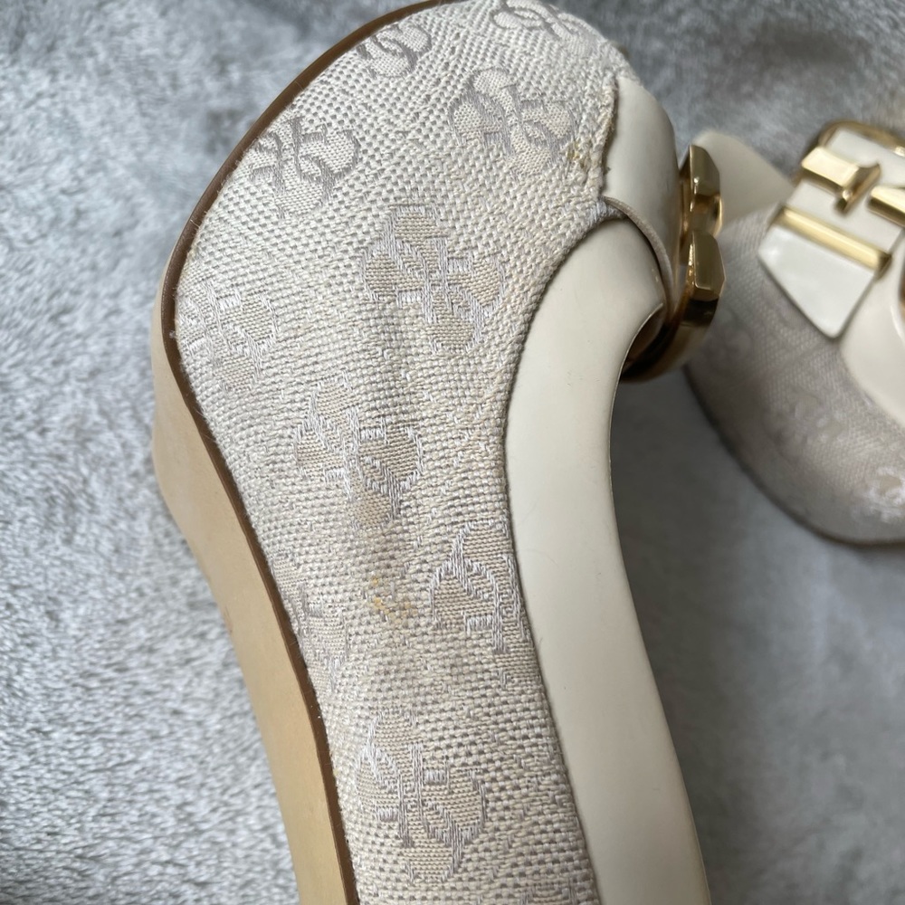 GUESS Peep-toe Platform Stilettos Size 5.5 - Picture 4 of 8